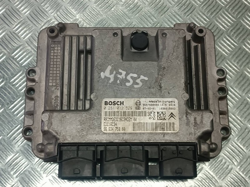 Recambio de centralita motor uce para citroen c3 referencia OEM IAM 9663475880 0281012529 BOSCH