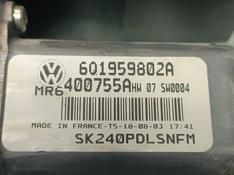 Recambio de motor elevalunas delantero derecho para skoda fabia (6y2/6y3) referencia OEM IAM 601959802A 400755A 400755