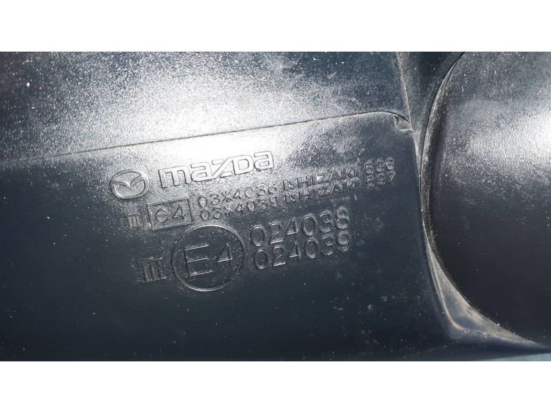 Recambio de retrovisor izquierdo para mazda 6 lim. (gh)(.2012) referencia OEM IAM E4034038 ROJO ELECTRICO