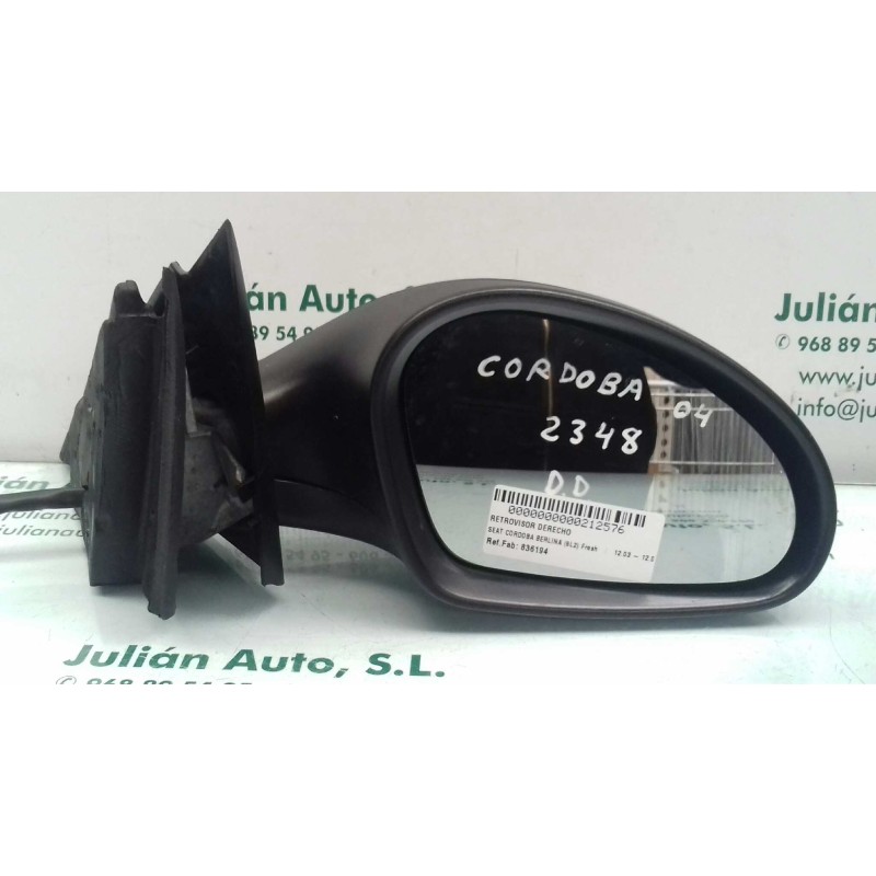 Recambio de retrovisor derecho para seat cordoba berlina (6l2) fresh referencia OEM IAM 836194  MANUAL