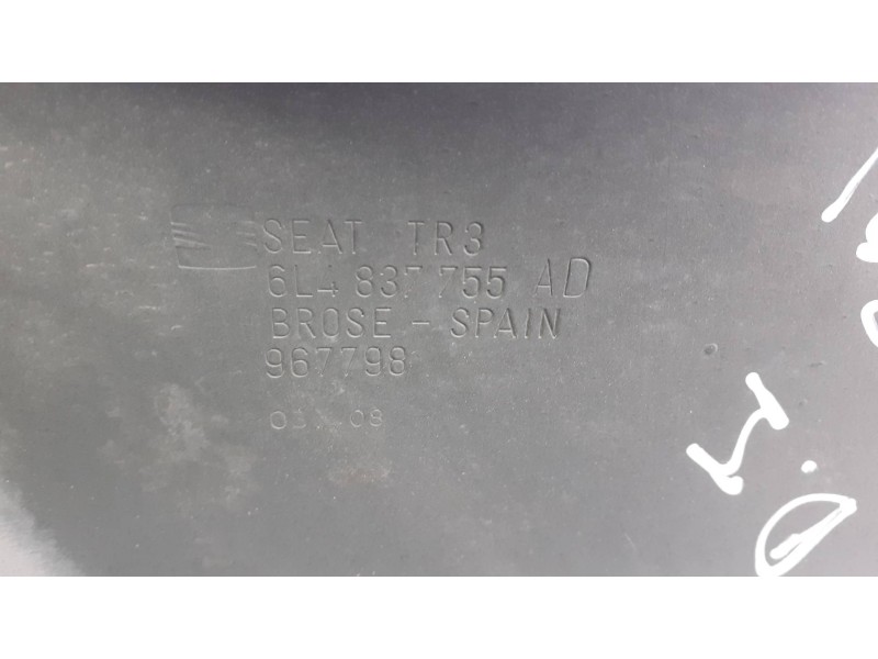 Recambio de elevalunas delantero izquierdo para seat ibiza (6l1) referencia OEM IAM 6L4837751ED SIN MOTOR ELECTRICO