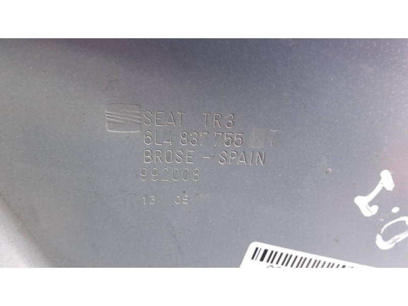 Recambio de elevalunas delantero izquierdo para seat ibiza (6l1) referencia OEM IAM 6L4837751CM SIN MOTOR ELECTRICO