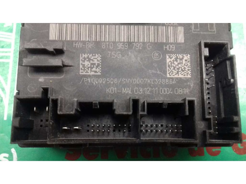 Recambio de modulo confort para audi a4 ber. (b8) básico referencia OEM IAM 8T0959792G  DEL-DERECH
