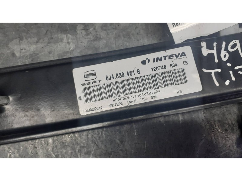 Recambio de elevalunas trasero izquierdo para seat ibiza (6j5) referencia OEM IAM 6J4839461B  MANUAL