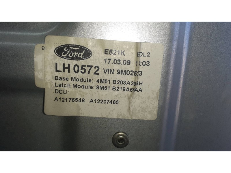 Recambio de elevalunas delantero izquierdo para ford focus lim. (cb4) referencia OEM IAM 8M51B219A65AA SIN MOTOR ELECTRICO