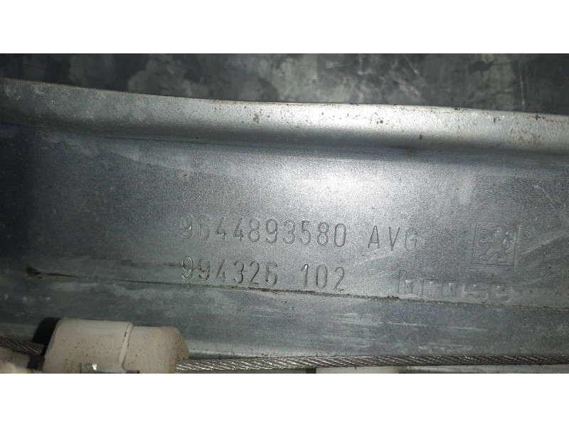 Recambio de elevalunas delantero izquierdo para peugeot 407 referencia OEM IAM 9644893580 SIN MOTOR ELECTRICO