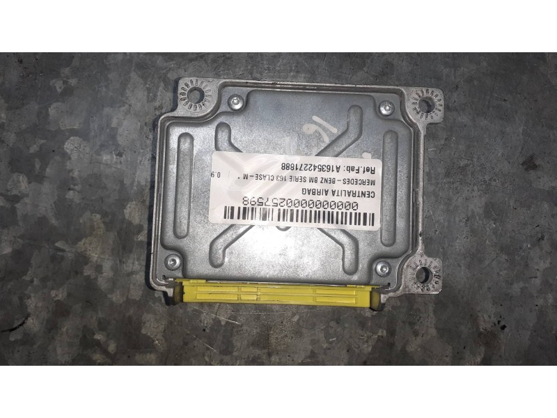 Recambio de centralita airbag para mercedes-benz clase m (w163) referencia OEM IAM A163542271888 3M3I7296 A1635422718