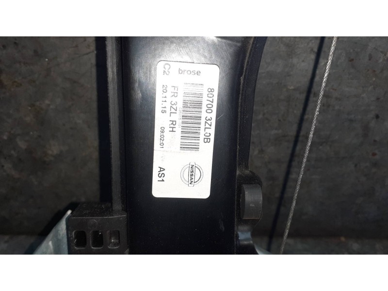 Recambio de elevalunas delantero derecho para nissan pulsar (c13) referencia OEM IAM 807003ZL0B CON MOTOR ELECTRICO