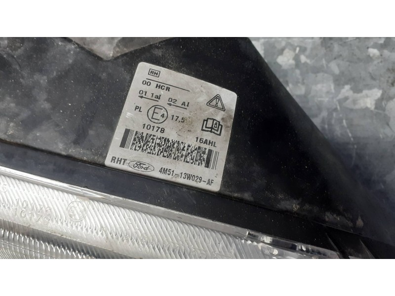 Recambio de faro derecho para ford focus berlina (cap) referencia OEM IAM 4M5113W029AF  