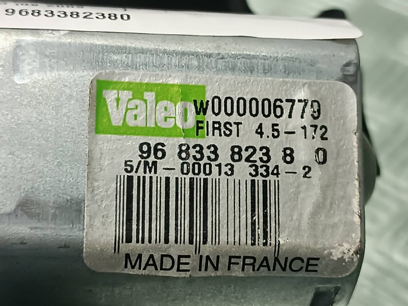 Recambio de motor limpia trasero para citroen c3 referencia OEM IAM 9683382380 VALEO CONECTOR 3 PINES