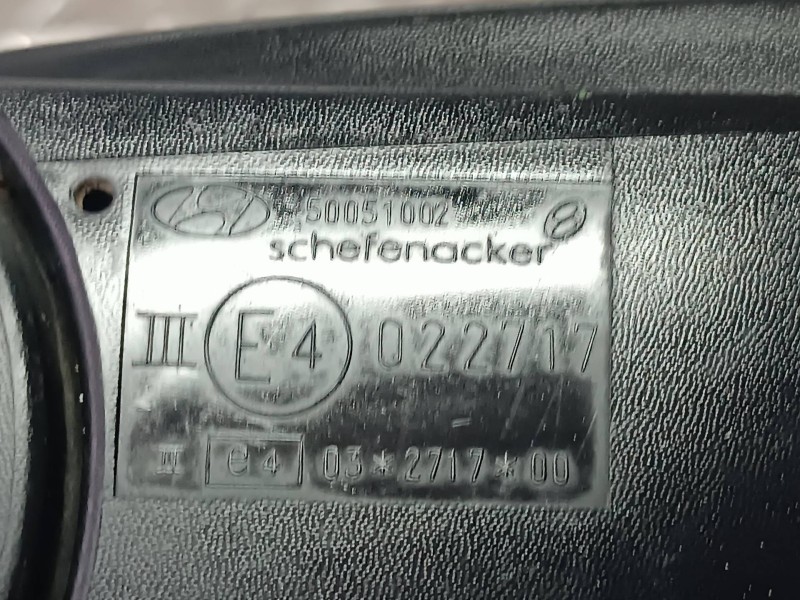 Recambio de retrovisor derecho para hyundai i10 referencia OEM IAM 022717 50051002 MANUAL