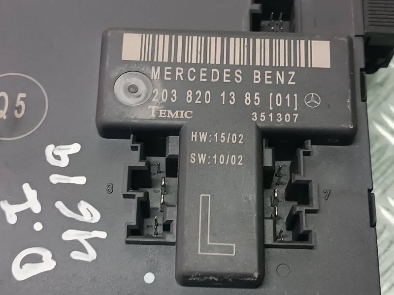 Recambio de modulo electronico para mercedes-benz clase c (w203) sportcoupe referencia OEM IAM 2038201385 351307 TEMIC