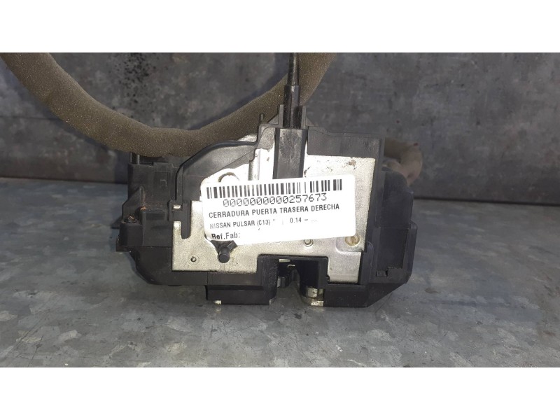 Recambio de cerradura puerta trasera derecha para nissan pulsar (c13) referencia OEM IAM   3 PINES