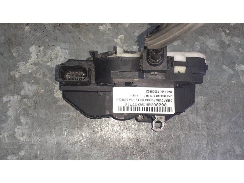 Recambio de cerradura puerta delantera derecha para opel insignia berlina referencia OEM IAM 13508802  6 PINES