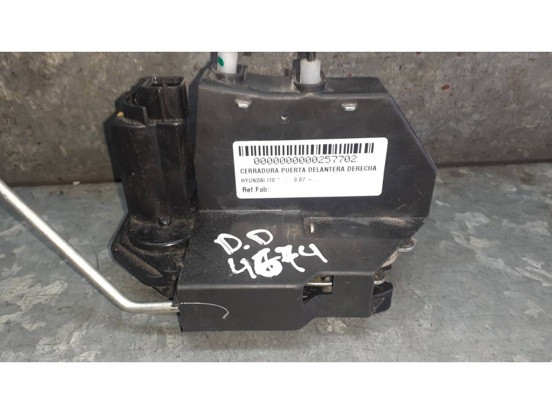 Recambio de cerradura puerta delantera derecha para hyundai i10 referencia OEM IAM   5 PINES