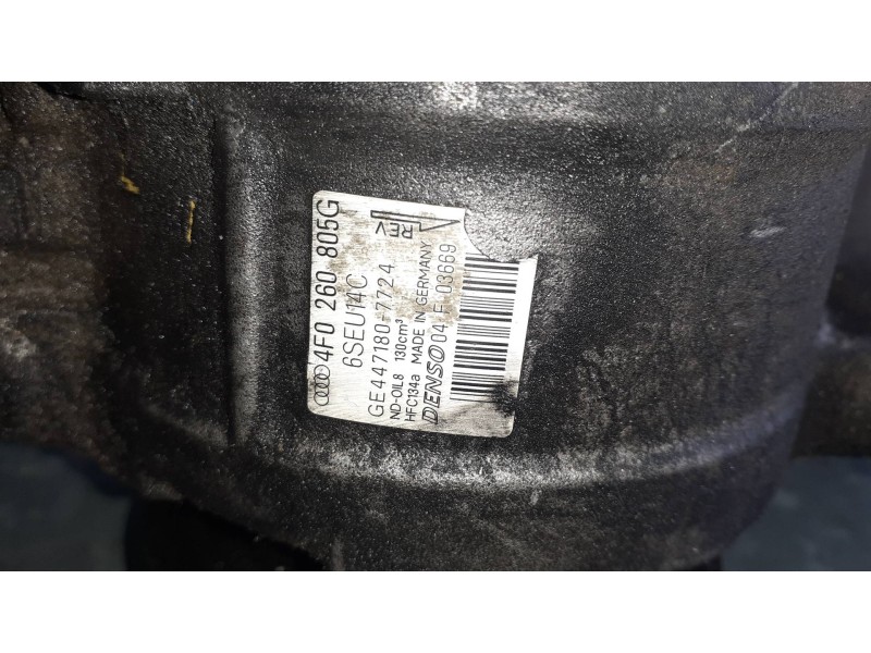 Recambio de compresor aire acondicionado para audi a6 berlina (4f2) referencia OEM IAM 4F0260805G GE4471807724 6SEA14C