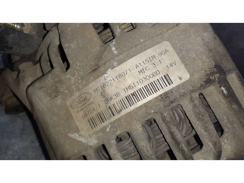Recambio de alternador para ford focus berlina (cak) referencia OEM IAM 1M5T103000BD Q9K3B1M5T103000BD 90A