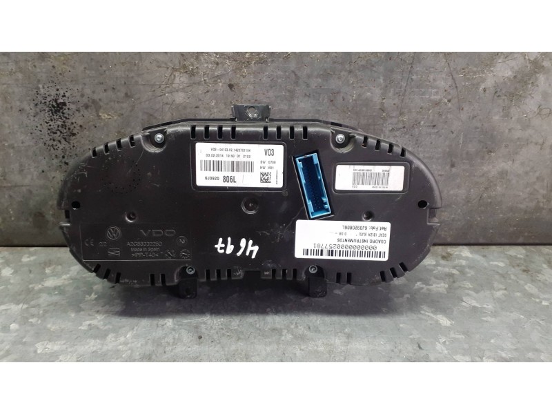 Recambio de cuadro instrumentos para seat ibiza (6j5) referencia OEM IAM 6J0920806L A2C85138900 VDO