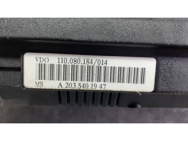 Recambio de cuadro instrumentos para mercedes-benz clase c (w203) sportcoupe referencia OEM IAM A2035401947 110080184014 VDO