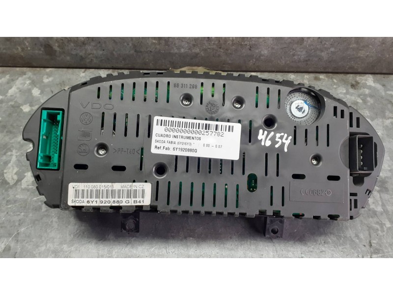 Recambio de cuadro instrumentos para skoda fabia (6y2/6y3) referencia OEM IAM 6Y1920880G 6Y1920880GB41 VDO