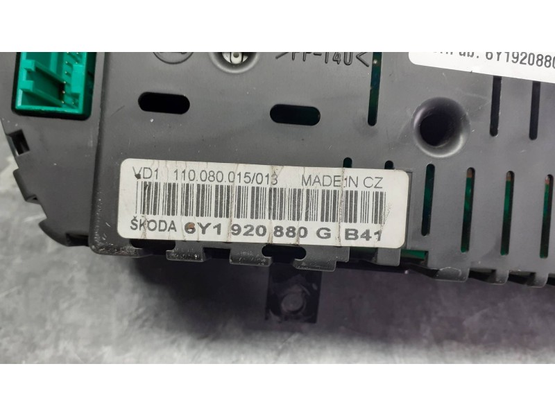 Recambio de cuadro instrumentos para skoda fabia (6y2/6y3) referencia OEM IAM 6Y1920880G 6Y1920880GB41 VDO