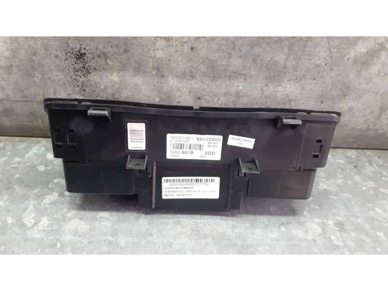 Recambio de cuadro instrumentos para volkswagen golf v berlina (1k1) referencia OEM IAM 1K0920861B 1100800247 SIEMENS VDO