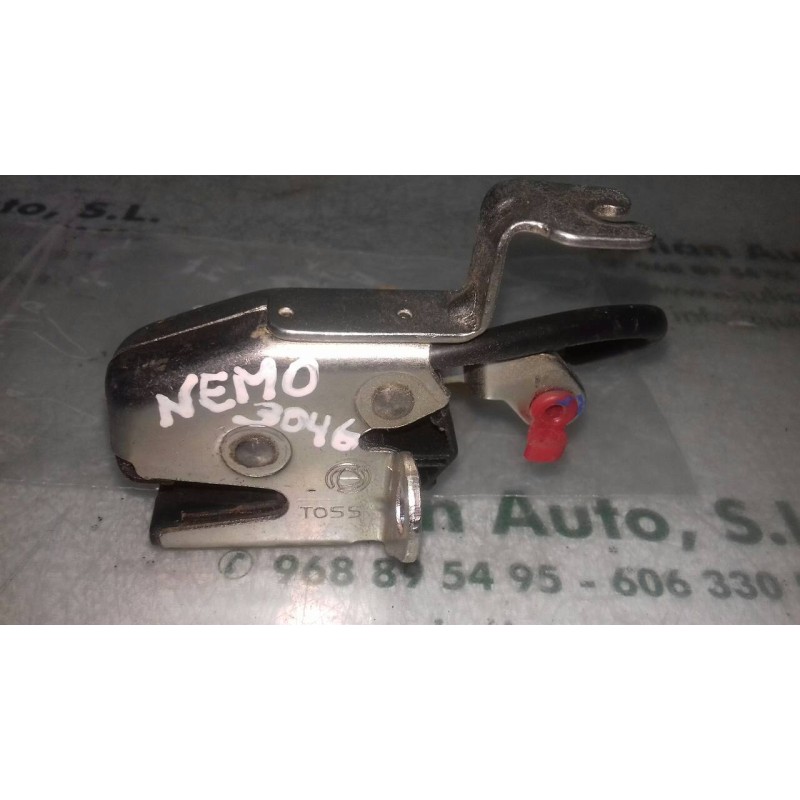 Recambio de cerradura puerta trasera izquierda para citroen nemo sx plus referencia OEM IAM T055 2 PINES BLANCO