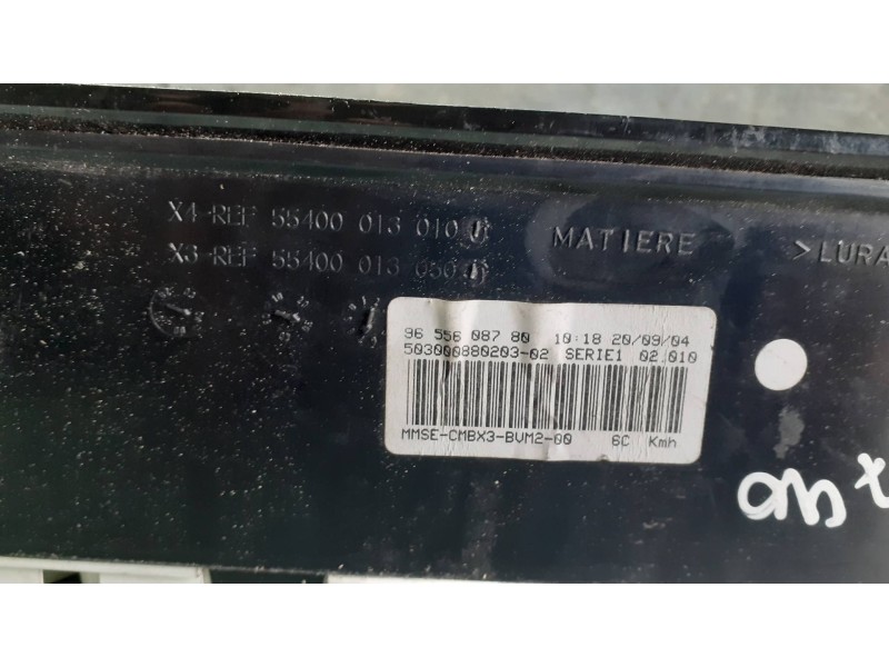 Recambio de cuadro instrumentos para citroen c5 berlina referencia OEM IAM 9655608780 C31W3H94 MATIERE