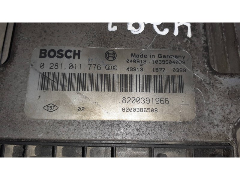 Recambio de centralita motor uce para renault scenic ii referencia OEM IAM 8200391966 0281011776 BOSCH