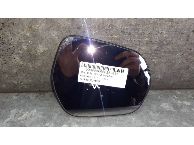 Recambio de cristal retrovisor derecho para ford fiesta (ce1) referencia OEM IAM 80274335  