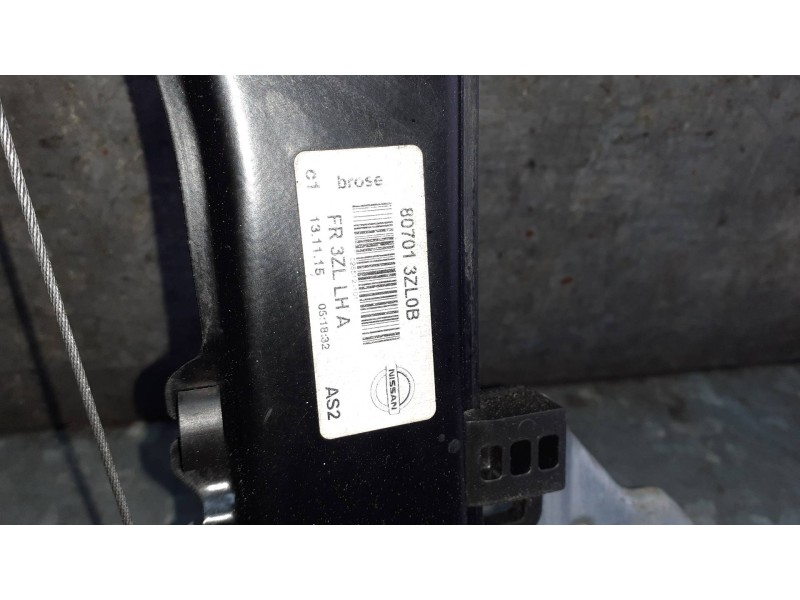 Recambio de elevalunas delantero izquierdo para nissan pulsar (c13) referencia OEM IAM 807013ZL0B CON MOTOR ELECTRICO