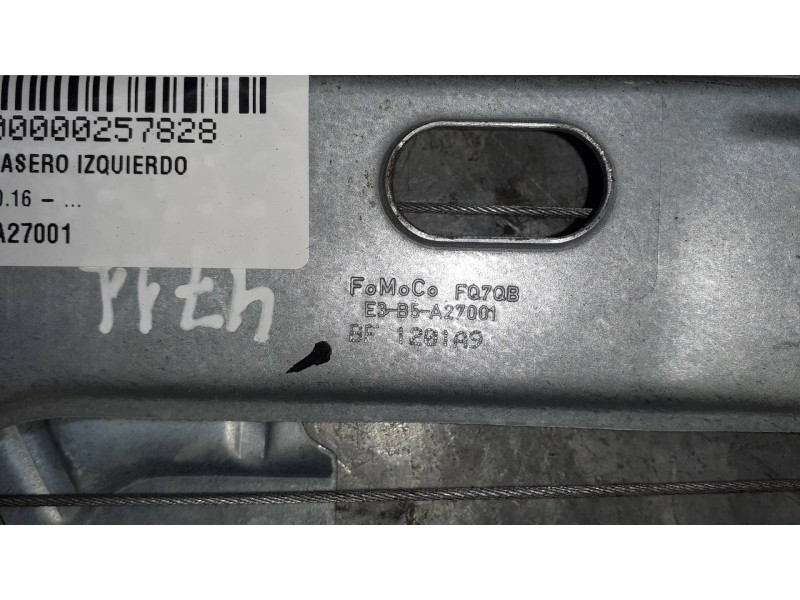 Recambio de elevalunas trasero izquierdo para ford ka+ referencia OEM IAM E3B5A27001 SIN MOTOR ELECTRICO