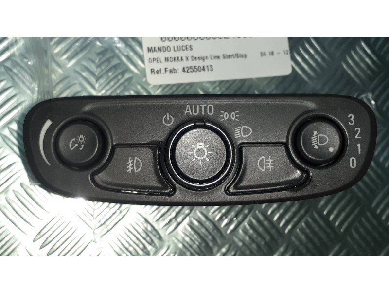 Recambio de mando luces para opel mokka x design line start/stop referencia OEM IAM 42550413 8044B1 F5A222B