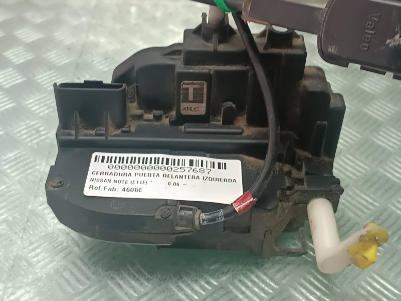 Recambio de cerradura puerta delantera izquierda para nissan note (e11e) referencia OEM IAM 4606E  CONECTOR 3 PINES