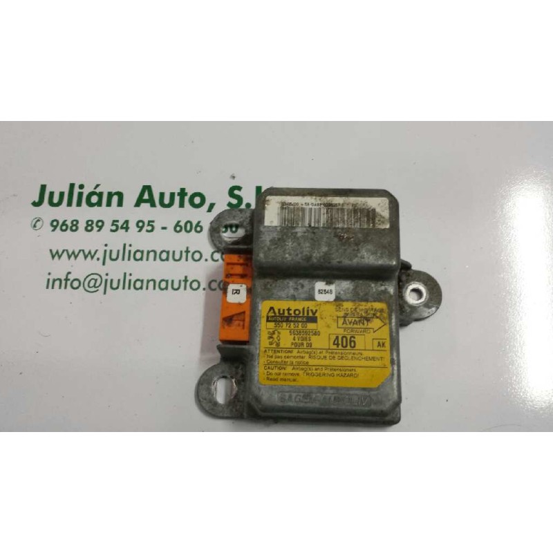 Recambio de centralita airbag para peugeot 406 berlina (s1/s2) srdt referencia OEM IAM 550725200 9638592580 AUTOLIV