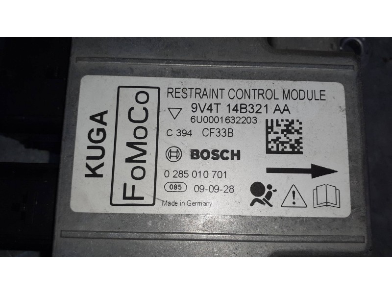Recambio de centralita airbag para ford kuga (cbv) referencia OEM IAM 9V4T14B321AA 0285010701 FOMOCO - BOSCH
