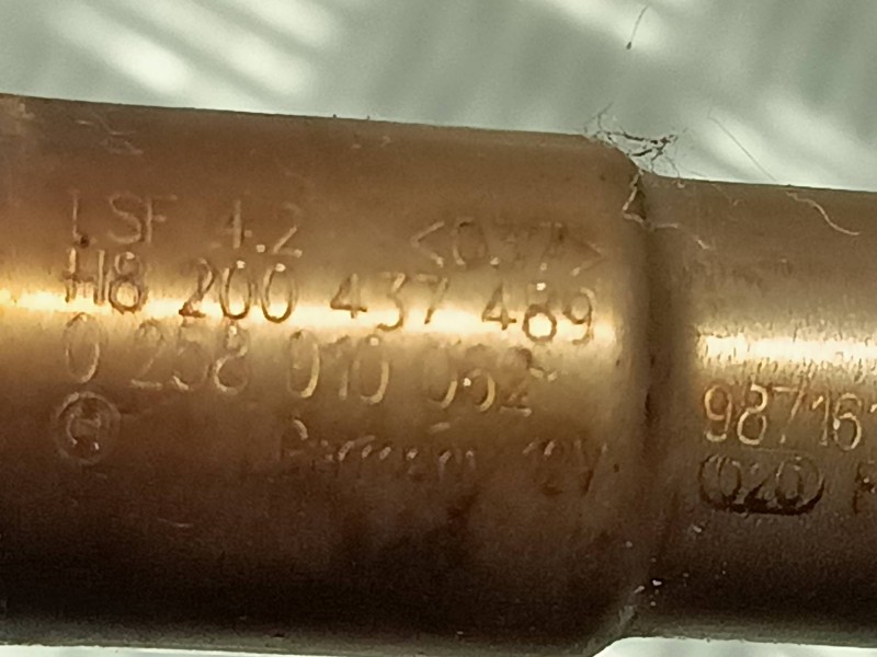 Recambio de sonda lambda para renault megane iii coupe referencia OEM IAM 8200437489 0258010062 CONECTOR 4 PINES