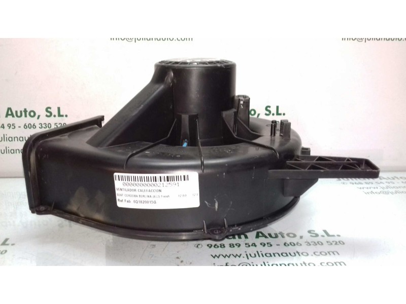 Recambio de ventilador calefaccion para seat cordoba berlina (6l2) fresh referencia OEM IAM 6Q1820015G  BEHR