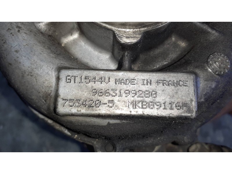 Recambio de turbocompresor para peugeot 3008 referencia OEM IAM 9663199280 7534205 GARRETT