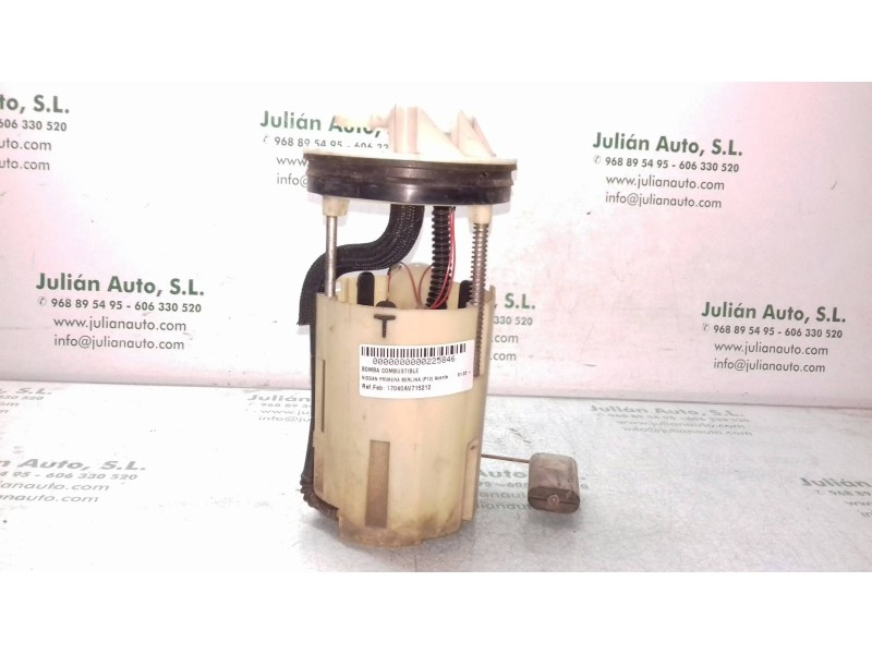 Recambio de aforador para nissan primera berlina (p12) acenta referencia OEM IAM 17040AV715212  SIN BOMBA