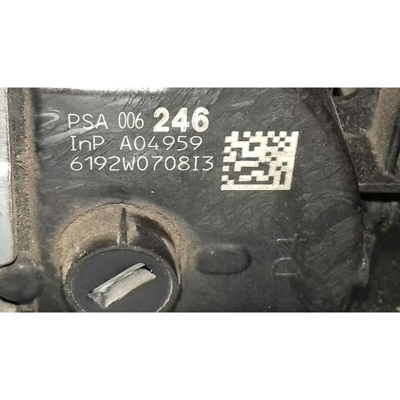 Recambio de cerradura puerta delantera derecha para citroen c3 referencia OEM IAM A048069 NEGRA CONECTOR 6 PINES