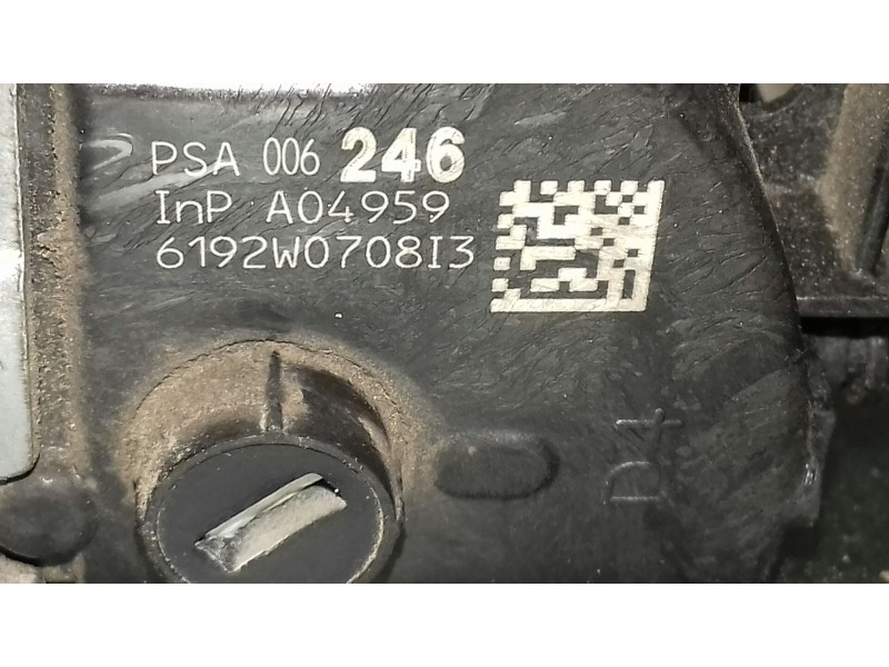 Recambio de cerradura puerta delantera derecha para citroen c3 referencia OEM IAM A048069 NEGRA CONECTOR 6 PINES