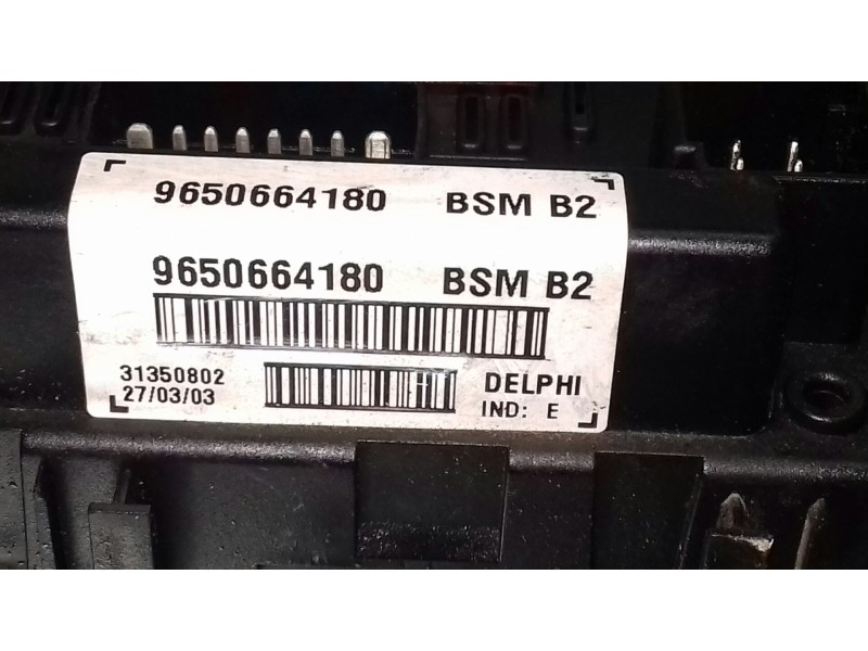 Recambio de caja reles / fusibles para peugeot 206 berlina referencia OEM IAM 9650664180 BSM B2 DELPHI