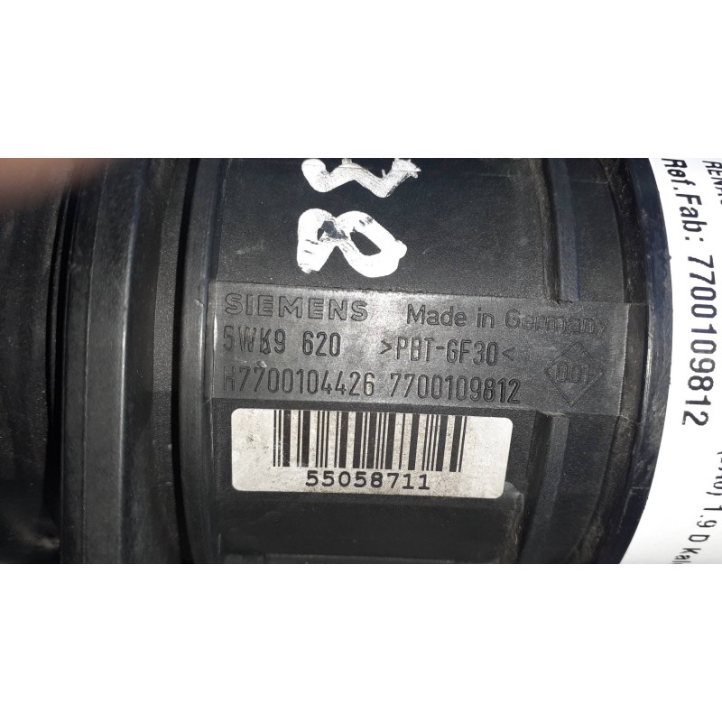 Recambio de caudalimetro para renault megane i scenic (ja0) 1.9 d kaleido referencia OEM IAM 7700109812 5WK9620 SIEMENS