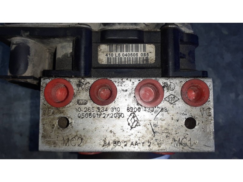 Recambio de abs para renault scenic ii referencia OEM IAM 8200430798 0265234310 410L5040505085