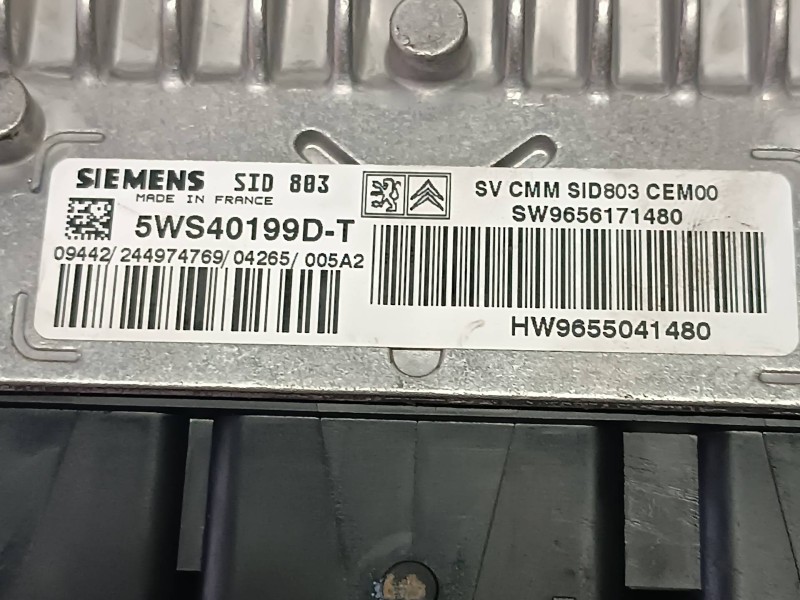 Recambio de centralita motor uce para citroen c5 berlina referencia OEM IAM 9655041480 5WS40199DT SIEMENS