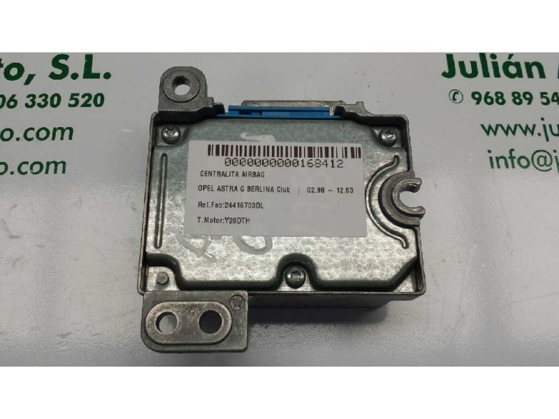 Recambio de centralita airbag para opel astra g berlina club referencia OEM IAM 24416703DL 5WK42977 1923594