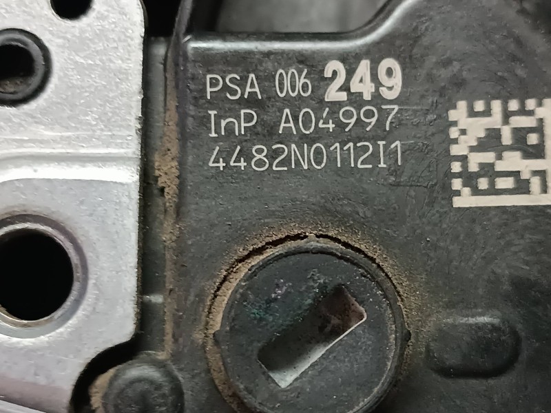 Recambio de cerradura puerta trasera derecha para citroen c3 referencia OEM IAM A048069 NEGRO CONECTOR 6 PINES