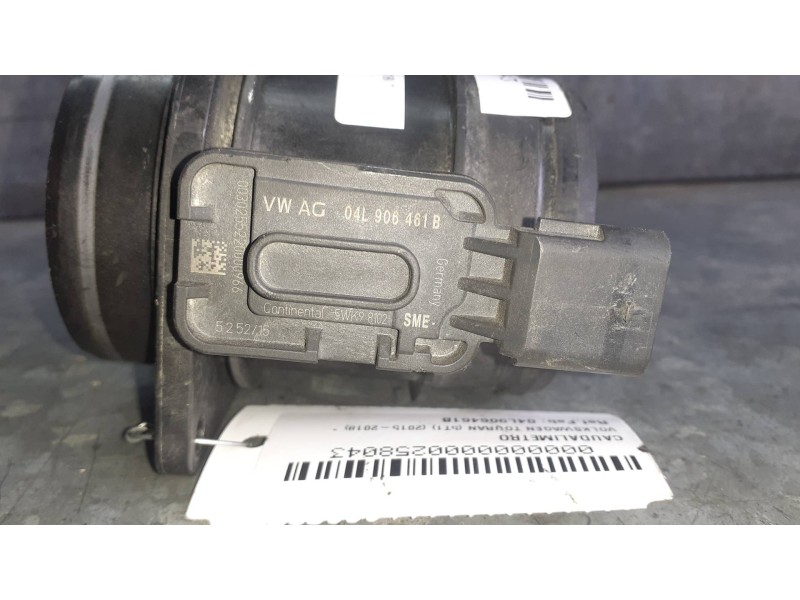 Recambio de caudalimetro para volkswagen touran (5t1) referencia OEM IAM 04L906461B A2C53428538 5WK98102