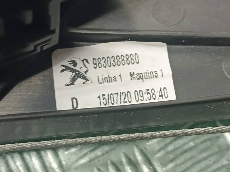 Recambio de elevalunas trasero derecho para peugeot 3008 allure referencia OEM IAM 9830388880 156120861 ELECTRICO